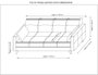 Atelier Del Sofa Polya - Sofá cama de 3 plazas en Rojo teja